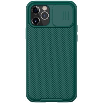   Apple iPhone 12 / 12 Pro NILLKIN CamShield közepesen ütésálló hátlapi tok, Zöld