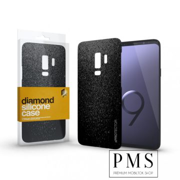   Samsung Galaxy S9 Plus Diamond (glitteres) prémium szilikon tok, Fekete