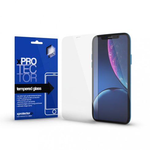 Apple iPhone XR / 11 Tempered Glass 0.2 mm kijelzővédő üveg, Átlátszó
