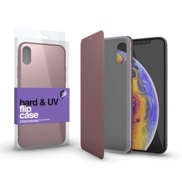   Apple iPhone 7 Plus / 8 Plus wallet típusú kemény flip tok, Pink