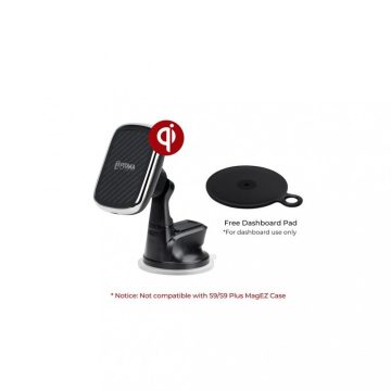   Pitaka New MagMount QI autós tartó szélvédőre és műszerfalra (CMS3001Q), Fekete