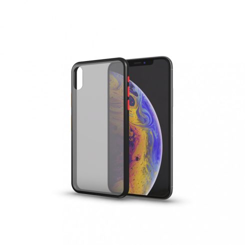Apple iPhone X / XS Xpro matt tok színes gombokkal, Fekete