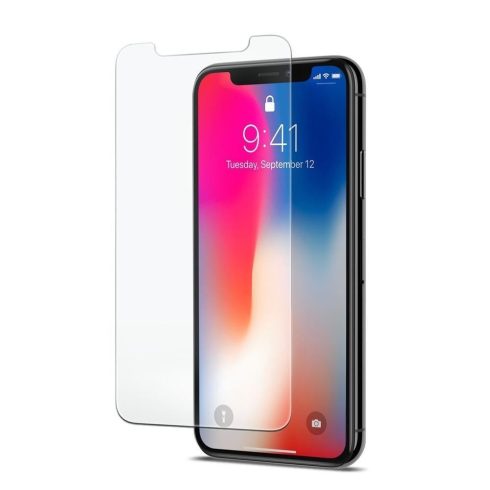 Apple iPhone SE (2020) / 8 / 7 0.33 mm kijelzővédő üveg (tok mellé), Átlátszó