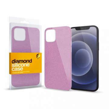   Apple iPhone 13 Pro Max Diamond (glitteres) prémium szilikon tok, Pink