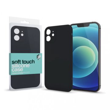   Apple iPhone 13 Pro Soft Touch Slim prémium szilikon tok, Fekete