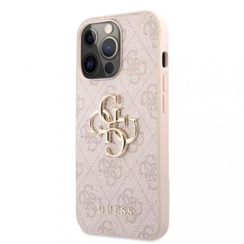 Apple iPhone 13 Pro Guess (GUHCP13L4GMGPI) 4G Big Metal Logo hátlapi tok, Pink