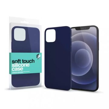   Apple iPhone 14 Pro Max Soft Touch Slim prémium szilikon tok, Sötétkék