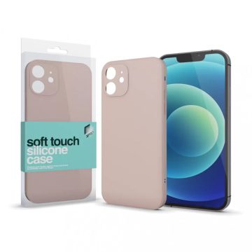   Apple iPhone 14 Pro Soft Touch Slim prémium szilikon tok, Piúder pink