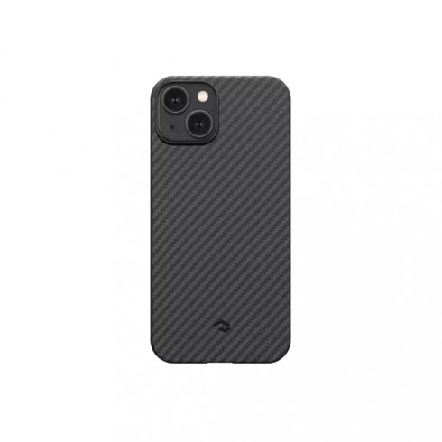 Apple iPhone 14 Pitaka MagEZ 3 Aramid 1500D Twill tok - MagSafe rögzítéssel, Fekete/Szürke