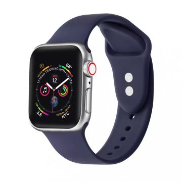   Apple Watch szilikon sport szíj (42mm/44mm/45mm/49mm), Sötétkék