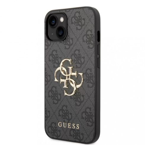 Apple iPhone 15 Plus Guess (GUHCP15M4GMGGR) 4G Big Metal Logo hátlapi tok, Szürke