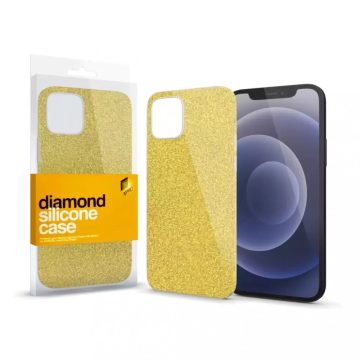   Apple iPhone 15 Pro Diamond (glitteres) prémium szilikon tok, Arany