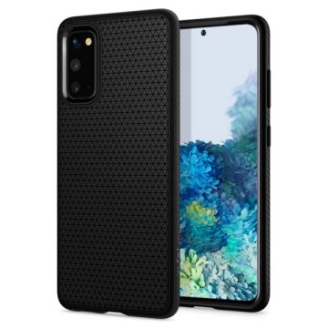   Samsung Galaxy S20 Spigen Liquid Air szilikon hátlapi tok, Fekete