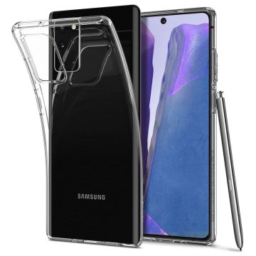   Samsung Galaxy Note 20 Spigen Liquid Crystal szilikon tok, Átlátszó