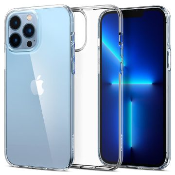   Apple iPhone 13 Pro Max Spigen Liquid Crystal Crystal Clear szilikon hátlapi tok, Átlátszó