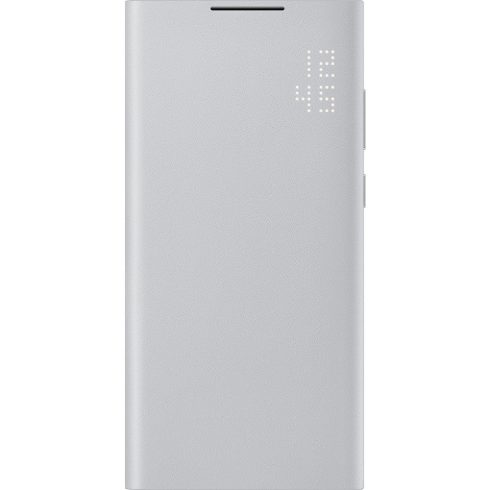 Samsung Galaxy S22 Ultra GYÁRI LED View flip tok (EF-NS908PJ), Szürke