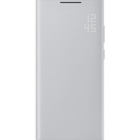 Samsung Galaxy S22 Ultra GYÁRI LED View flip tok (EF-NS908PJ), Szürke