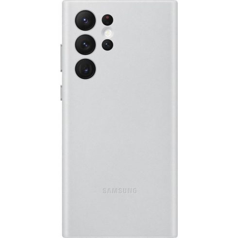Samsung Galaxy S22 Ultra GYÁRI bőr hátlap (EF-VS908LJ), Szürke