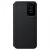 Samsung Galaxy S22 Plus GYÁRI Clear View flip tok (EF-ZS906CB), Fekete