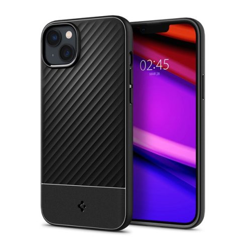 Apple iPhone 14 Spigen Core Armor Matte Black szilikon hátlapi tok, Fekete