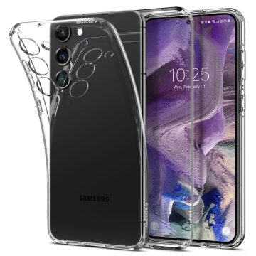   Samsung Galaxy S23 Spigen Liquid Crystal Crystal Clear szilikon hátlapi tok, Átlátszó