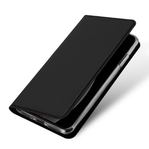 Apple iPhone 11 Dux Ducis Skin Pro bőr hatású wallet típusú flip tok, Fekete