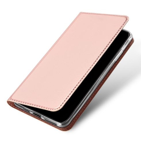 Apple iPhone 11 Pro Dux Ducis Skin Pro bőr hatású wallet típusú flip tok, Rozéarany