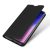 Samsung Galaxy S20 Ultra Dux Ducis Skin Pro bőr hatású wallet típusú flip tok, Fekete