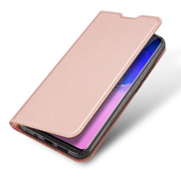   Samsung Galaxy S20 Ultra Dux Ducis Skin Pro bőr hatású wallet típusú flip tok, Rozéarany