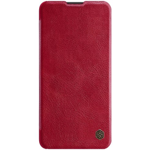 Huawei P40 NILLKIN QIN bőr hatású wallet típusú flip tok, Piros