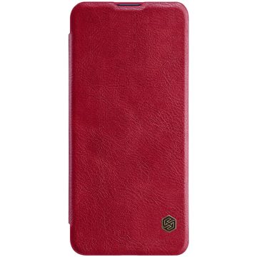   Xiaomi Mi 10 NILLKIN QIN bőr hatású wallet típusú flip tok, Piros