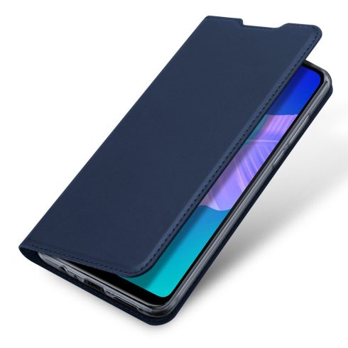 Huawei P40 Lite E Dux Ducis Skin Pro bőr hatású wallet típusú flip tok, Kék