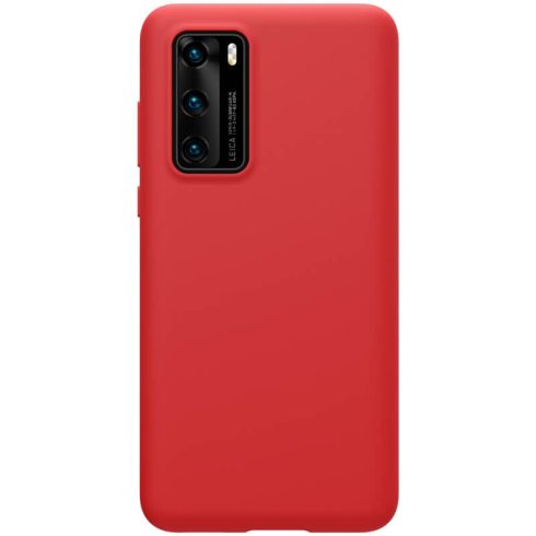 Huawei P40 NILLKIN Flex Pure szilikon hátlap, Piros