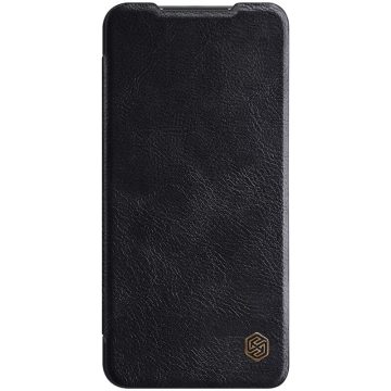   Xiaomi Redmi Note 9 NILLKIN QIN bőr hatású wallet típusú flip tok, Fekete