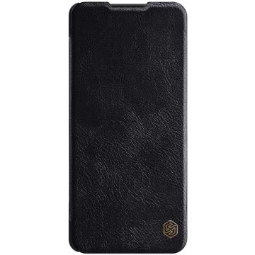   Samsung Galaxy A42 NILLKIN QIN bőr hatású wallet típusú flip tok, Fekete