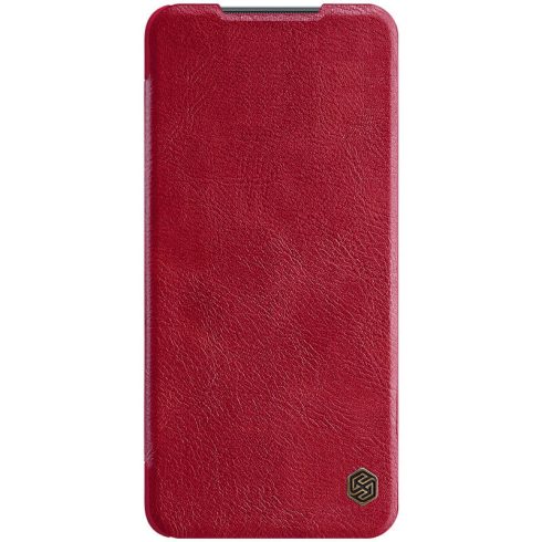 Xiaomi Mi 10T Lite NILLKIN QIN bőr hatású wallet típusú flip tok, Piros