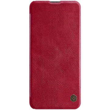   Xiaomi Mi 10T Pro NILLKIN QIN bőr hatású wallet típusú flip tok, Piros
