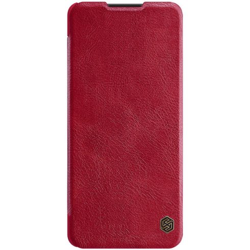 Samsung Galaxy A42 NILLKIN QIN bőr hatású wallet típusú flip tok, Piros