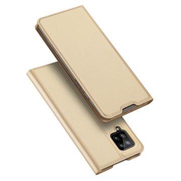   Samsung Galaxy A42 Dux Ducis Skin Pro bőr hatású wallet típusú flip tok, Arany