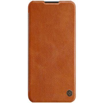   OnePlus Nord N100 NILLKIN QIN bőr hatású wallet típusú flip tok, Barna