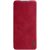 Samsung Galaxy A12 NILLKIN QIN bőr hatású wallet típusú flip tok, Piros