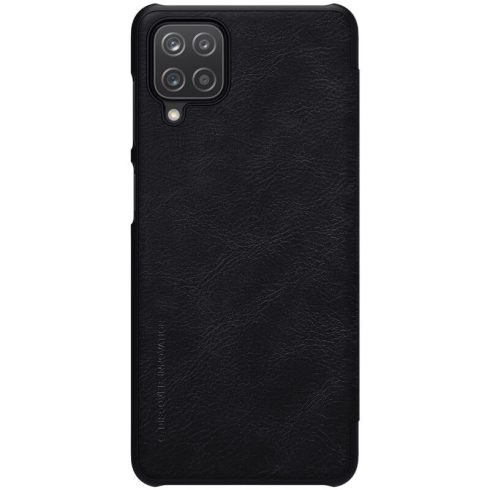 Samsung Galaxy A12 NILLKIN QIN bőr hatású wallet típusú flip tok, Fekete