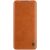Xiaomi Mi 11 NILLKIN QIN bőr hatású wallet típusú flip tok, Barna