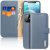 Apple iPhone 12 Mini Dux Ducis Hivo bőr wallet típusú flip tok, Világoskék