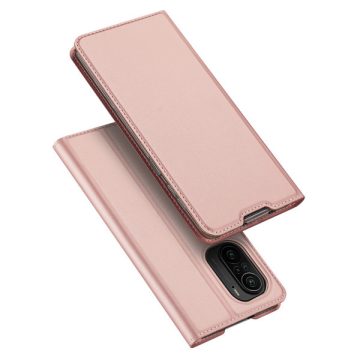   Xiaomi Mi 11i Dux Ducis Skin Pro bőr hatású wallet típusú flip tok, Rozéarany