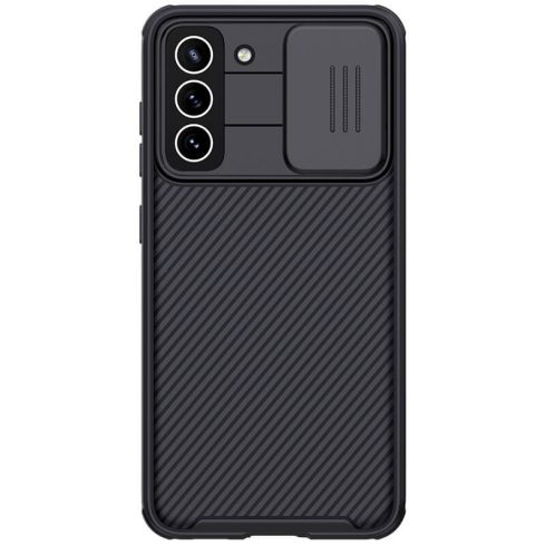 Samsung Galaxy S21 FE NILLKIN CamShield Pro közepesen ütésálló hátlap, Fekete