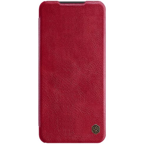 Samsung Galaxy A22 5G NILLKIN QIN bőr hatású wallet típusú flip tok, Piros