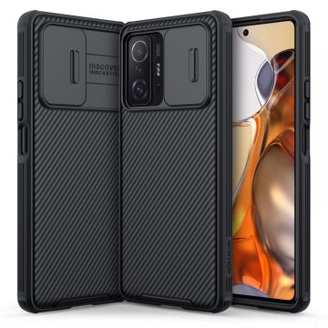   Xiaomi 11T / 11T Pro NILLKIN CamShield Pro közepesen ütésálló hátlap, Fekete