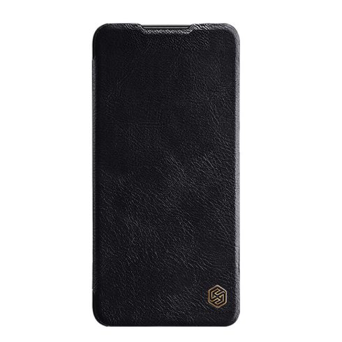 OnePlus 10 Pro 5G NILLKIN QIN bőr hatású wallet típusú flip tok, Fekete