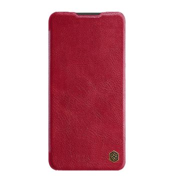   OnePlus 10 Pro 5G NILLKIN QIN bőr hatású wallet típusú flip tok, Piros